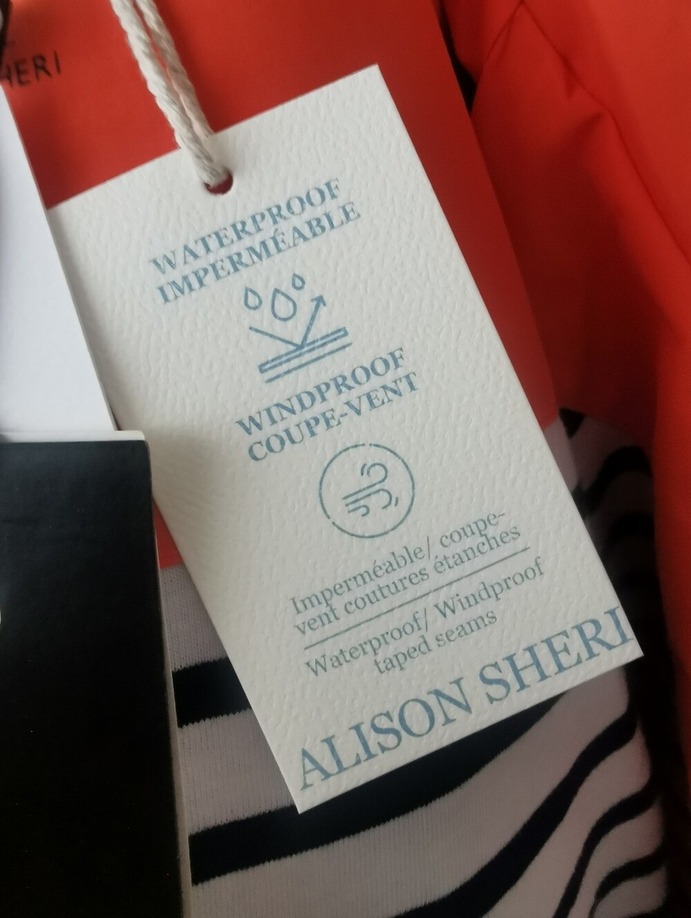 Women’s Orange Hooded Anorak Jacket - Picture 5 of 8